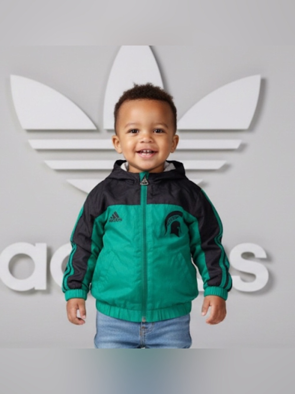 Authentic Adidas Spartans designer track jacket sz 2T